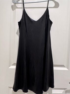 Astr Black Slip Mini Dress